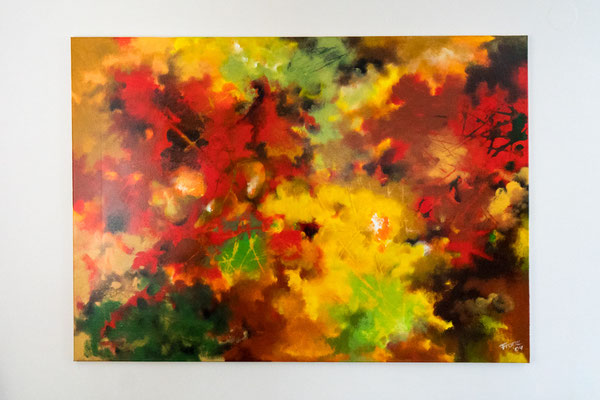 Herbstlaub | 100 x 140 cm | Acryl auf Leinwand