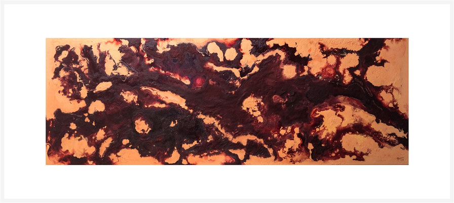 Lava 1 | 75x 210 cm | Acryl auf Leinwand
