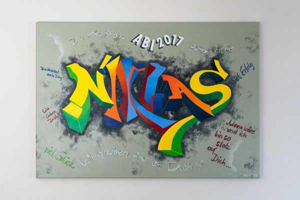 Abi 2017 | 70 x 100 cm | Acryl auf Leinwand