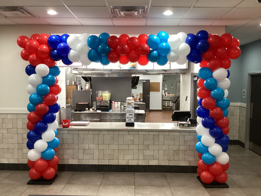 Air-Filled Balloon Arch Square Wendy's