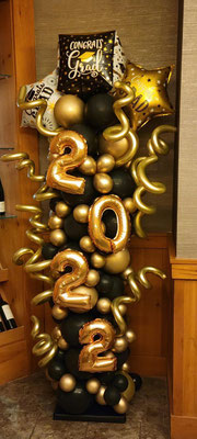 Air-Filled Organic Balloon Sculpture Graduation
