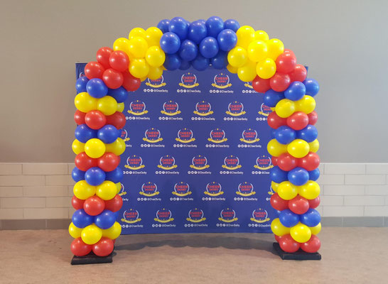 Air-Filled Balloon Arch 3 Color