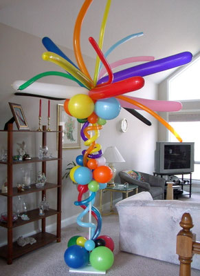 Air-Filled Balloon Crazy Column