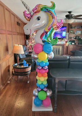 Air-filled Balloon Sculpture Unicorn