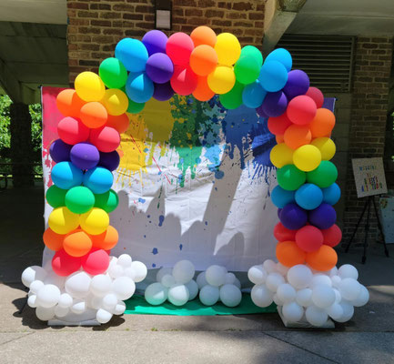 Air-Filled Balloon Rainbow Arch Clouds