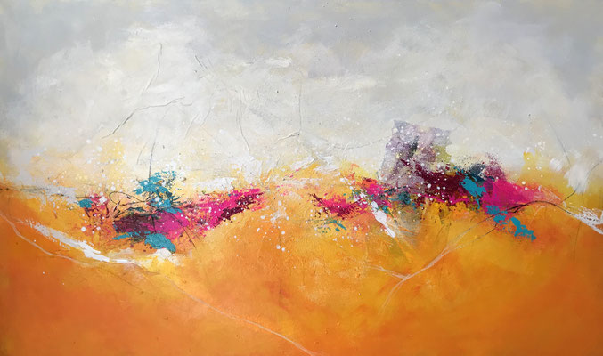 sonnig, 120x60cm, Acryl auf Leinwand