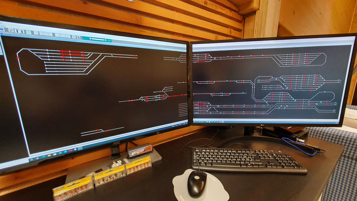 Die Steuerung der Anlage erfolgt über die Software "Modellstellwerk 10".