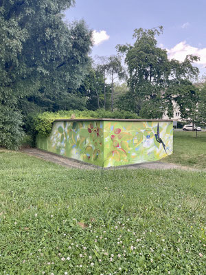 Fresque sur poste EDF-Torcy