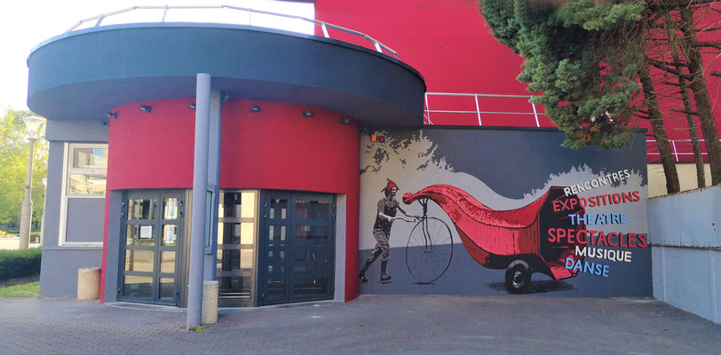 Fresque mur salle de spectacle-Torcy