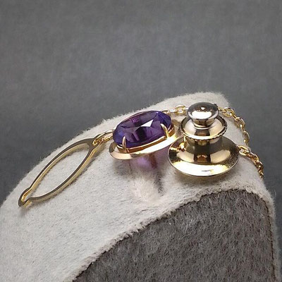 k18 タイピン アメシスト Jewelry K&T's selection
