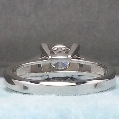 プラチナ900 指輪 ダイヤモンド 0.25ct ( 花爪 )