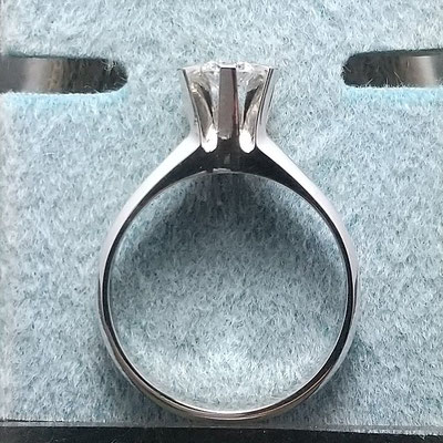 プラチナ900 リング ダイヤモンド 0.316ct ( 立爪 )
