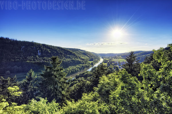 Blick vom Schloss Prunn.