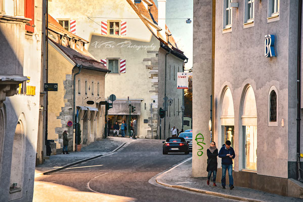 Goldene-Bären-Strasse, Weiße-Lamm-Gasse, Regensburg.