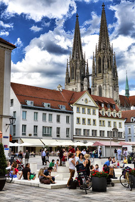 Regensburger Altstadt im Sommer 2011.