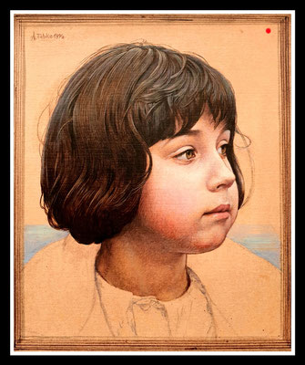 "Anne" Öl auf Papier, 1996 - VERKAUFT