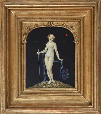 "Kleine Venus für Cranach" Mischtechnik/Malplatte, 2022 - VERKAUFT