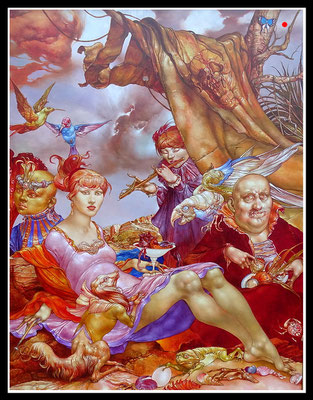 "Schiffbruchromanze"  100x80cm, Öl/Hartfaser, 2010 - VERKAUFT
