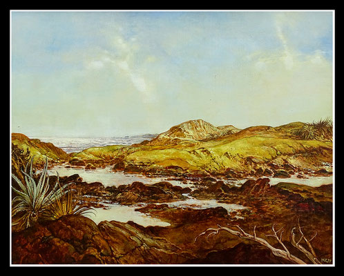 "Gabriel Island (Mauritius)"  40x50cm, Öl/Hartfaser, 1999 -Preis auf Anfrage