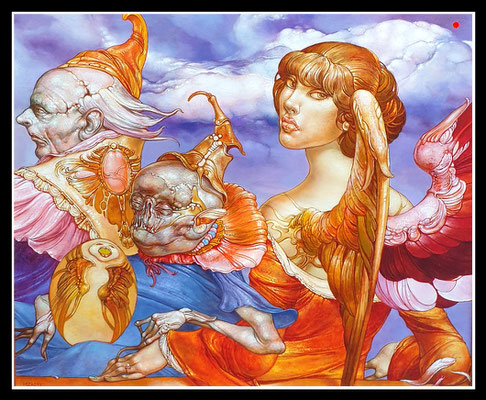 "Mit Prozessionsflügeln" 50x60cm, Öl/MP, 2010 - VERKAUFT