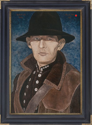 "Der Schäfer"  49x31cm, Mischtechnik/Maltafel, 1996 -  VERKAUFT