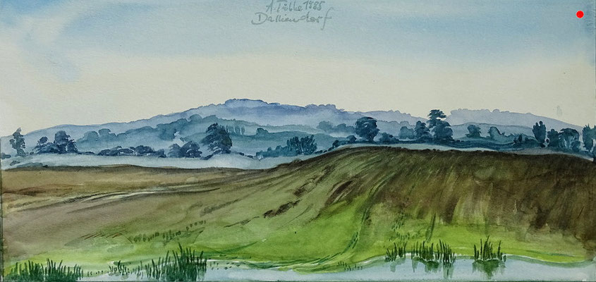 "Bei Dalliendorf" Aquarell, 1985 - VERKAUFT