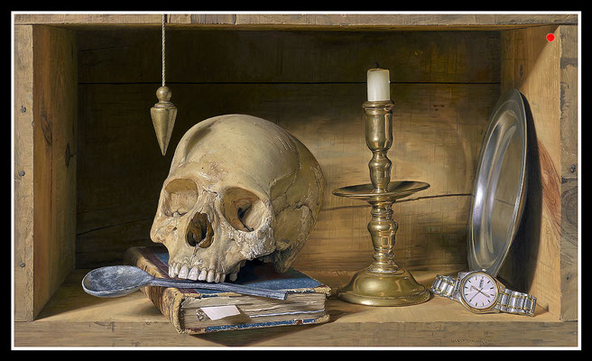 "Vanitas II" 52x90cm, Öl/Malplatte, 2020 -  VERKAUFT