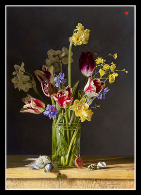 "Frühlingsboten" 70x50cm, Öl/Malplatte, 2023 - VERKAUFT