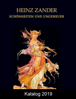 Heinz Zander - "Schönheiten und Ungeheuer", Galerie Thoms 2019, 111 Seiten, 30,5x24,5cm, mit zahlreichen Abb. und Texten von Gerd Lindner, Charlotte Heitland, Oliver Schwulst und Friedrich Staemmler - 20 EUR zzgl. 4,- EUR Pack/Porto