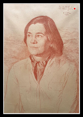 "Christa Wolf" Rötel, 1981 - VERKAUFT