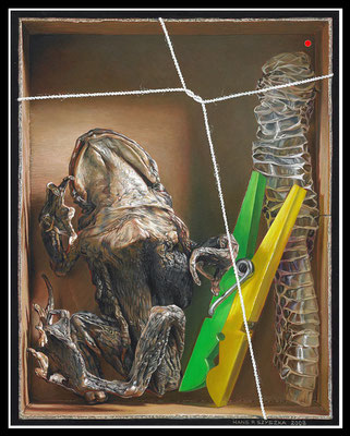 "Trocken"   25x20cm, Öl/Malplatte, 2008 -  VERKAUFT