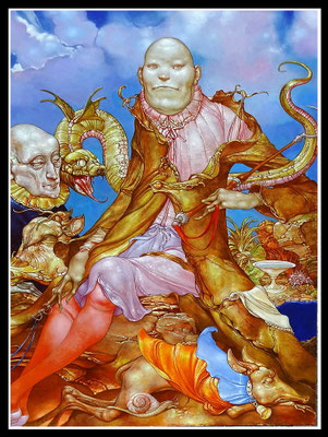 "Die Wächter des Gartens"   80x60cm, Öl/MP, 2012 -  Preis auf Anfrage