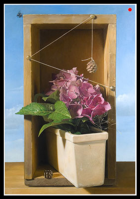 "Alles im Kasten"   70x50cm, Öl/Malplatte, 2008 -  VERKAUFT