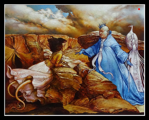 "Rätsel" 40x50cm, Öl/Hartfaser, 1995 - VERKAUFT