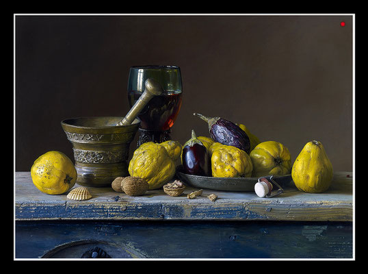 "Römerberg" 87x120cm, Öl/Malplatte, 2019 - VERKAUFT