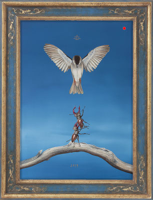 "Die Anmut des Realen", 64x46cm, Mischtechnik/Maltafel, 2019 -  VERKAUFT