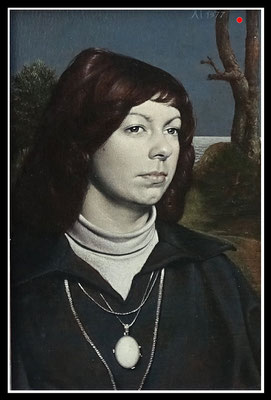 "Mädchenbildnis" Öl, 1977 - VERKAUFT