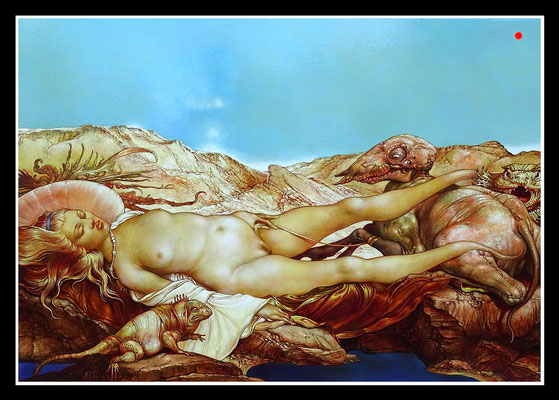 "Auf vergessener Insel" 70x100cm, Öl/Hartfaser, 2003 - VERKAUFT