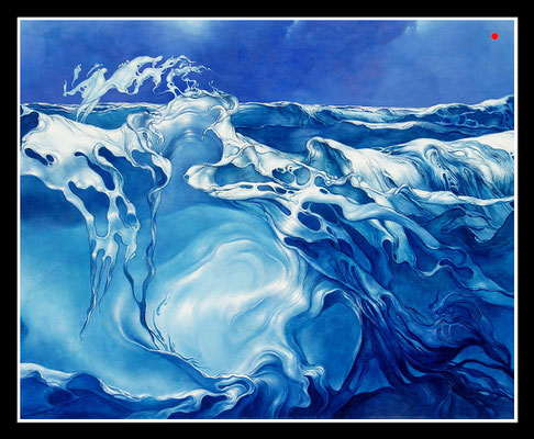 "Woge" 80x100cm, Öl/MP, 2005 - VERKAUFT