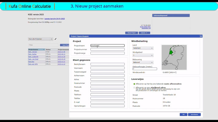 3. Nieuw project maken