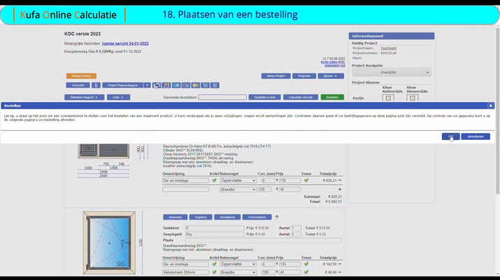 18. Plaatsen van een bestelling