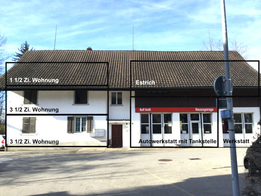 Seitenansicht mit Aufteilung