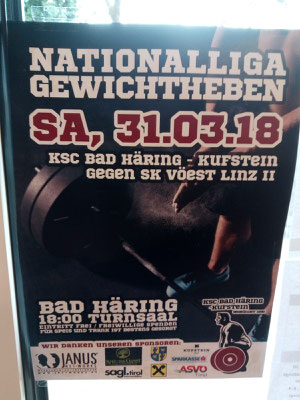 Plakat Nationalliga-Wettkampf