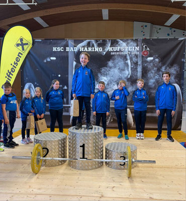 Siegerehrung U11 männlich (Foidl Alexander / KSC Bad Häring)