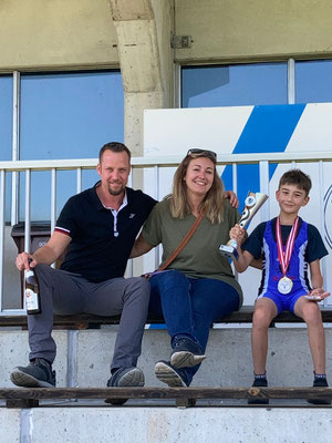 Familie Hofer mit dem österreichischen Meister Benjamin (KSV-Rum)