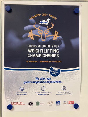 Plakat Junioren & U23 Europameisterschaft in Rovaniemi (Finnland)