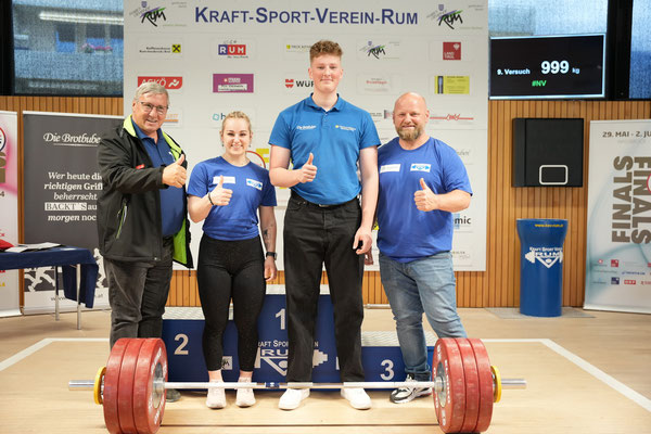 ASKÖ-Vizepräsident Winterle Bernhard - Steiner Victoria - Barth Florian - Steiner Harald
