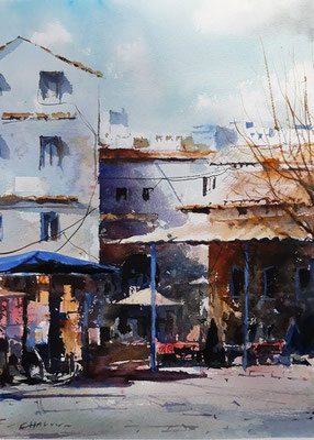 Aquarelle de David Chauvin