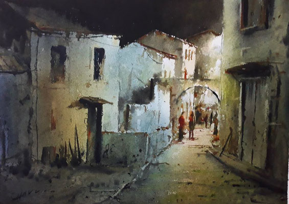 Aquarelle de David Chauvin