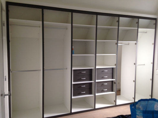 Kastinterieur op maat onder schuin dak